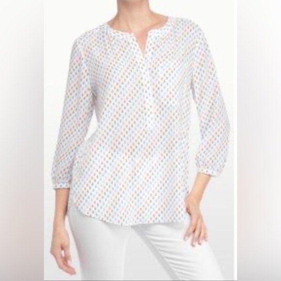 NYDJ Tops - NYJD nautical theme blouse size PS